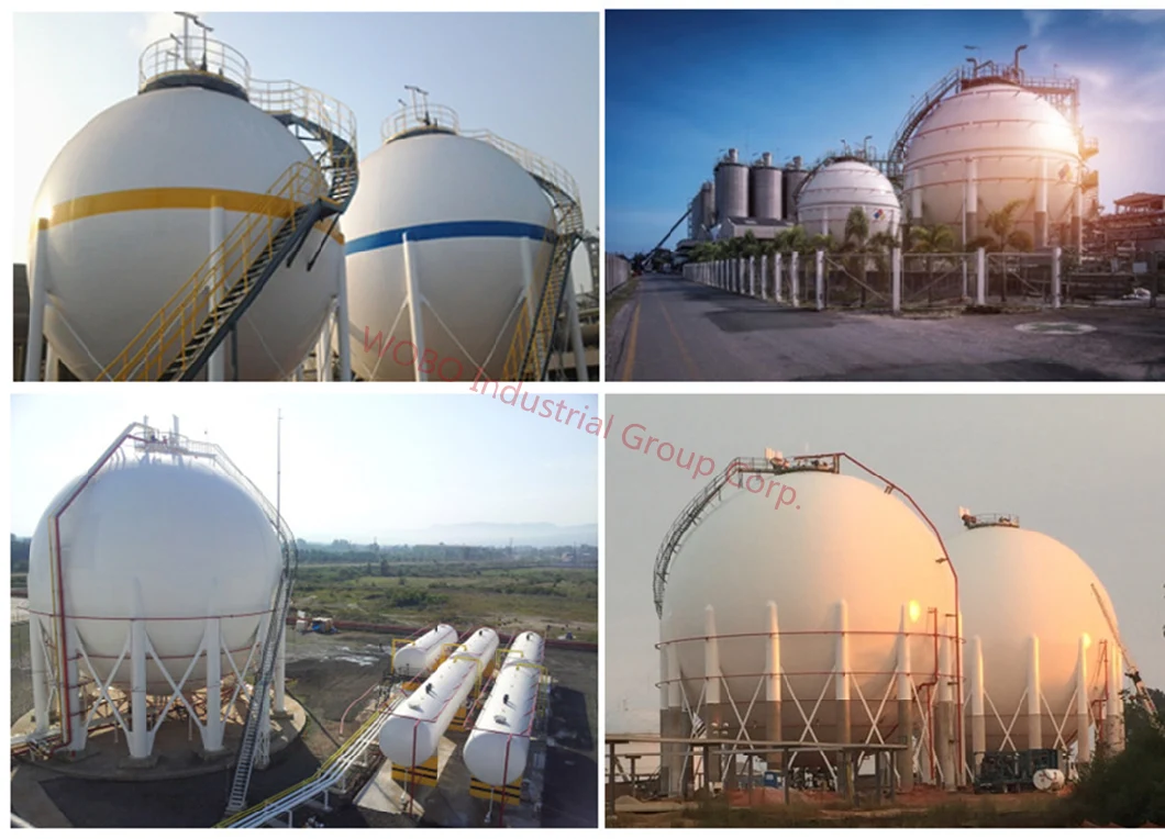 ASME Tped Liquefied Petroleum Gas LNG Lco2 Spherical Storage Tank Turnkey