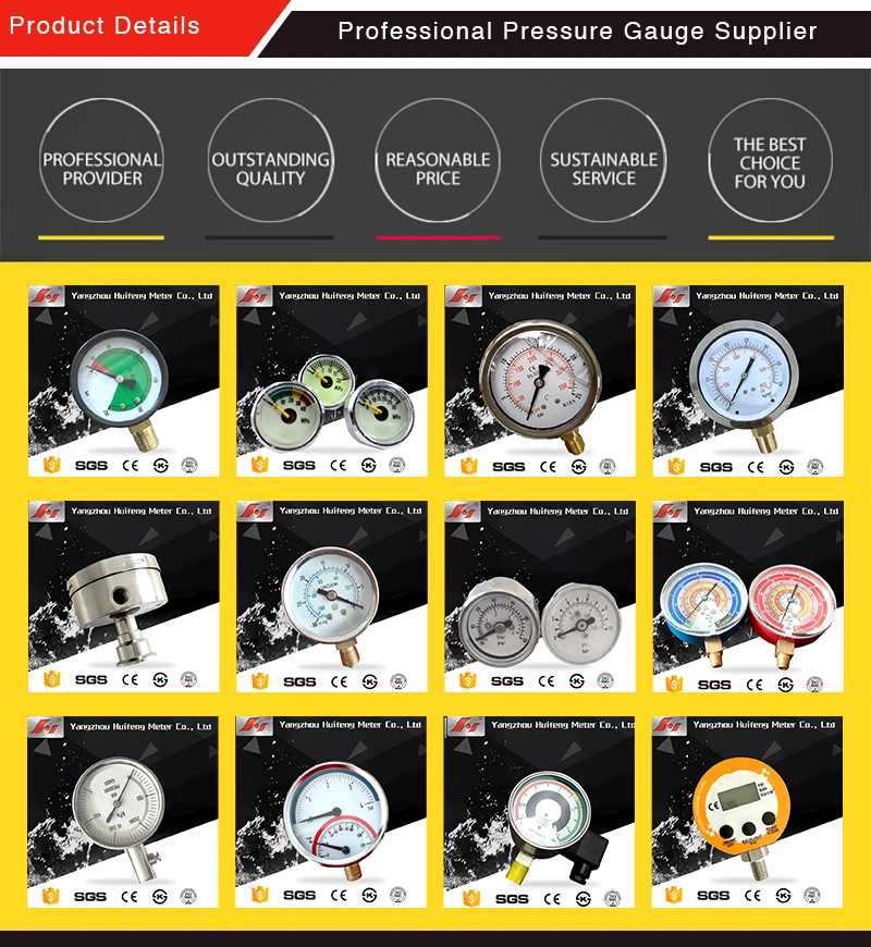 Pressure Gauge for Cryogenic Tanks Oxygen Nitrogen LNG, Dewar Cryogenic Manometer