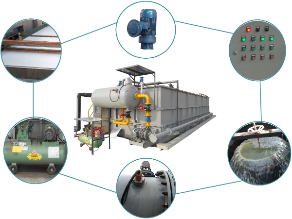 Solid-Liquid Separation Equipment GF Dissolved Air Flotation Sewage Treatment Plant