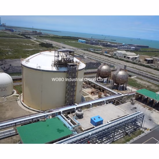 Криогенный жидкий кислород CO2 Шаровой резервуар для СПГ EPC для нефтехимической промышленности